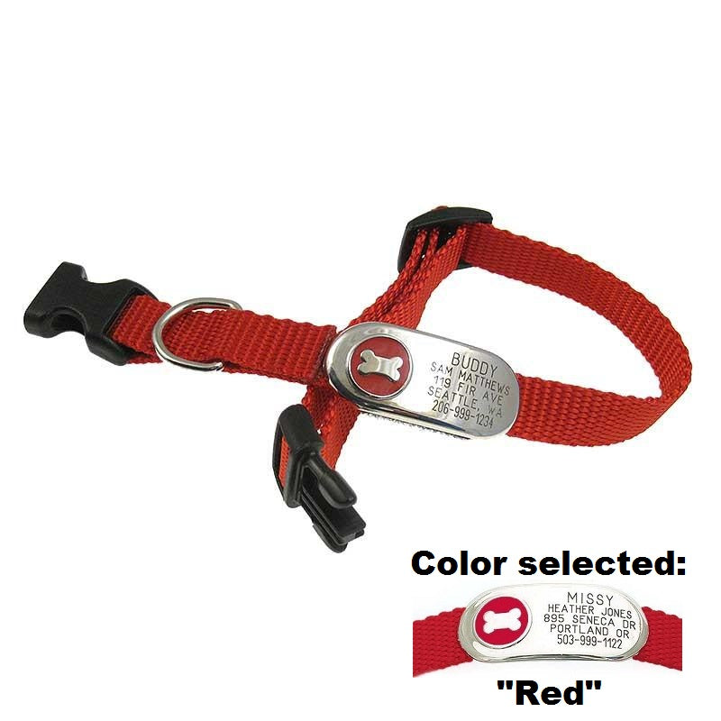 Jewelry ID Collar - Bone, - Lucky Pet
